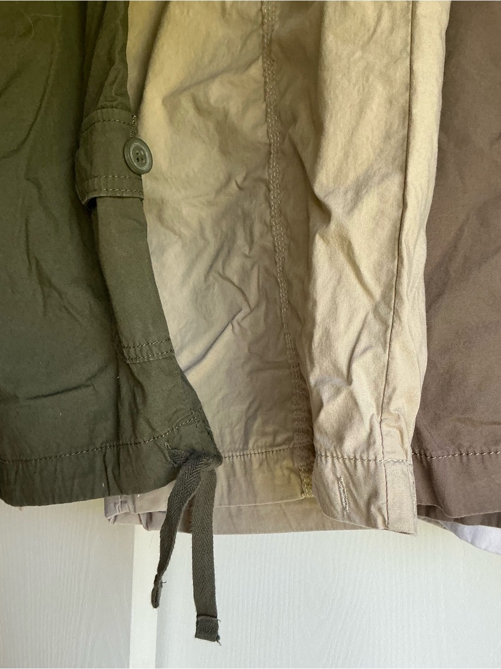St. John’s Bay Women's Cargo Shorts - Olive, Tan, Brown, Light Gray - Picture 3 of 4